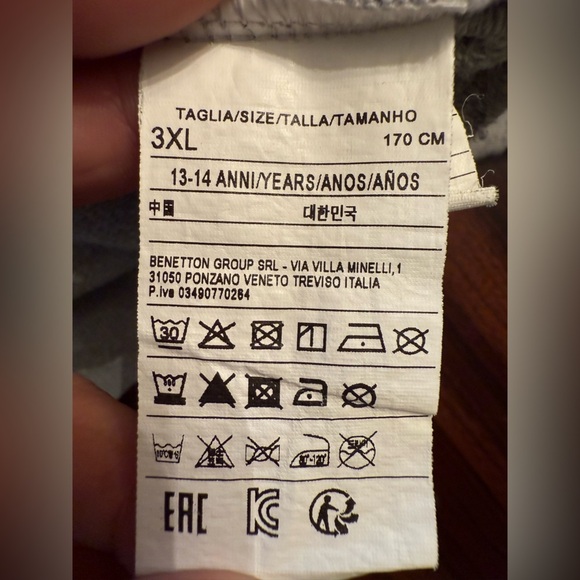 United Colors Of Benetton Gray Polka Dot Hooded Sweatshirt Girls 3XL 13Y-14Y - Picture 7 of 12